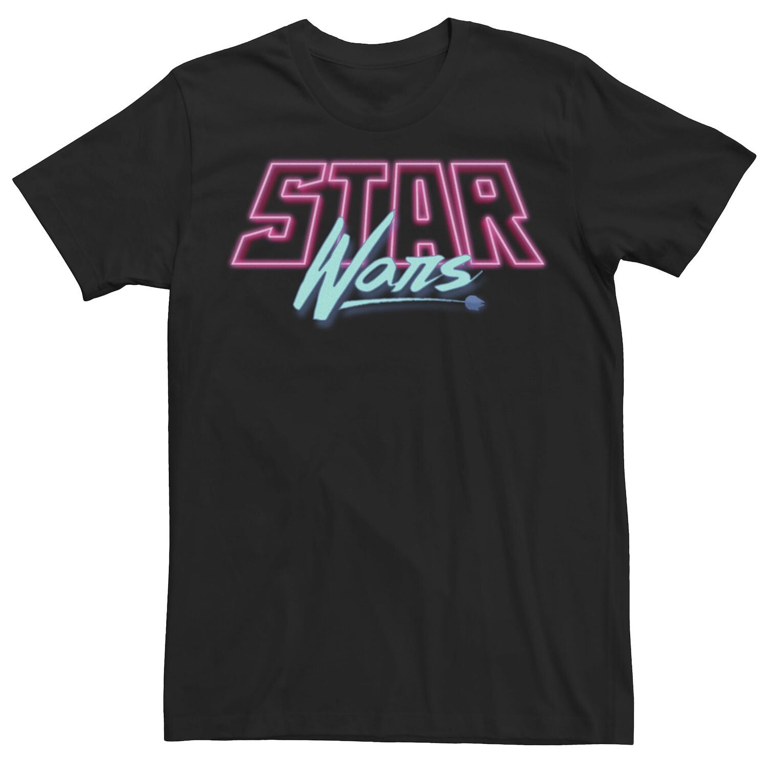 

Мужская футболка с неоновым ретро-логотипом Star Wars