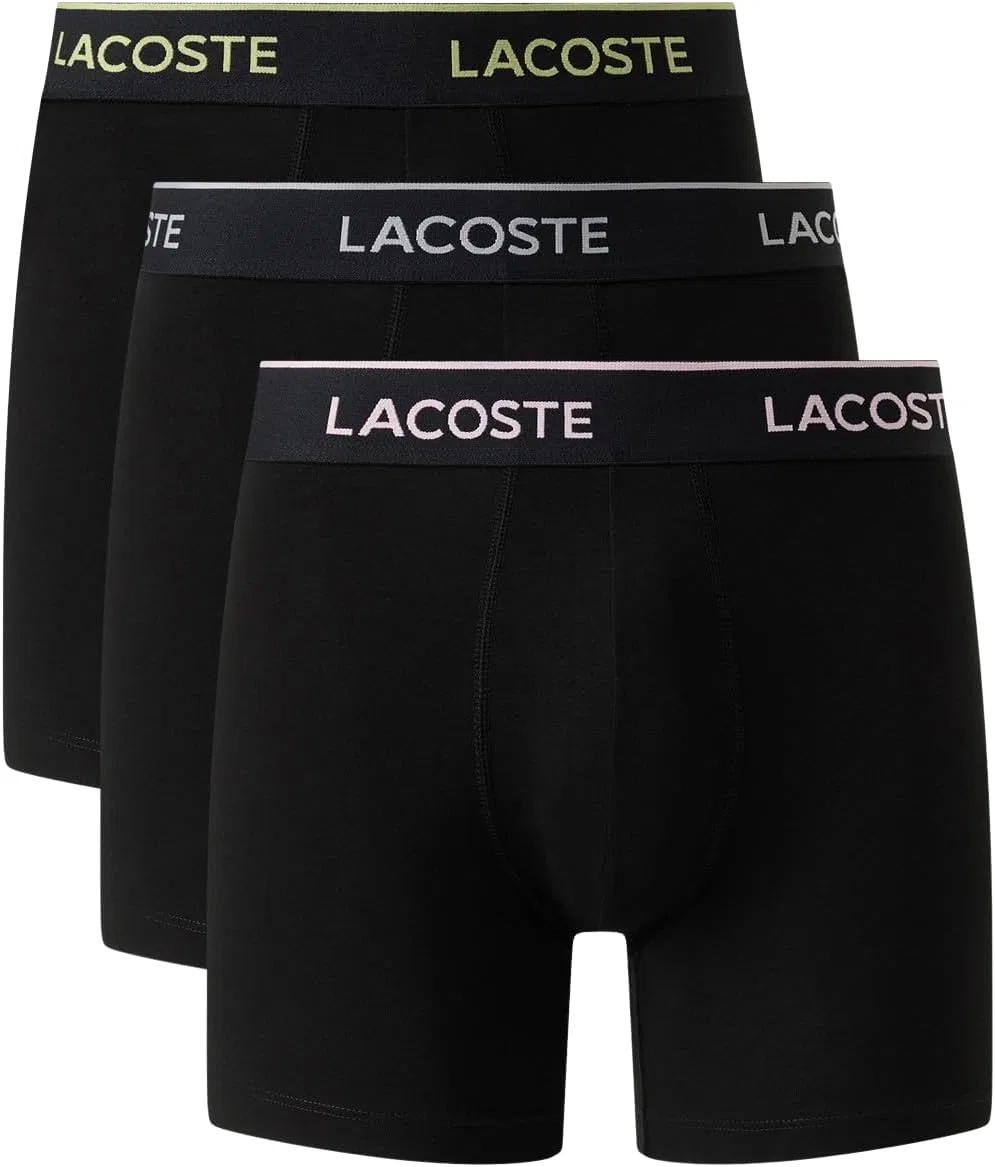 Боксеры 3 шт., Lacoste, Black/Albizia/Elephant Grey