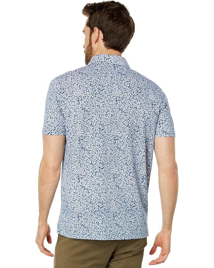 

Рубашка U.S. POLO ASSN. Short Sleeve Floral All Over Print Knit Shirt, цвет Evening Sail