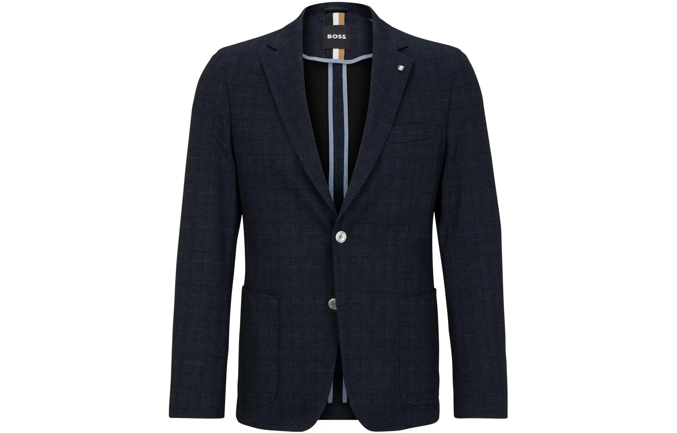 

HUGO BOSS Куртка делового костюма SS23 мужская темно-синяя, Dark Blue