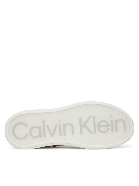 Кроссовки Chunky Low Top Lace Up Mono HM0HM01970 Calvin Klein, белый — фото 4