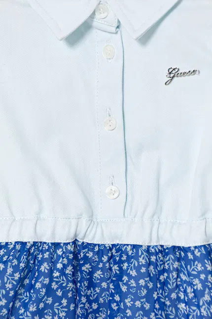 Платье детское 2 шт с расклешенной юбкой Guess, синий — фото 3