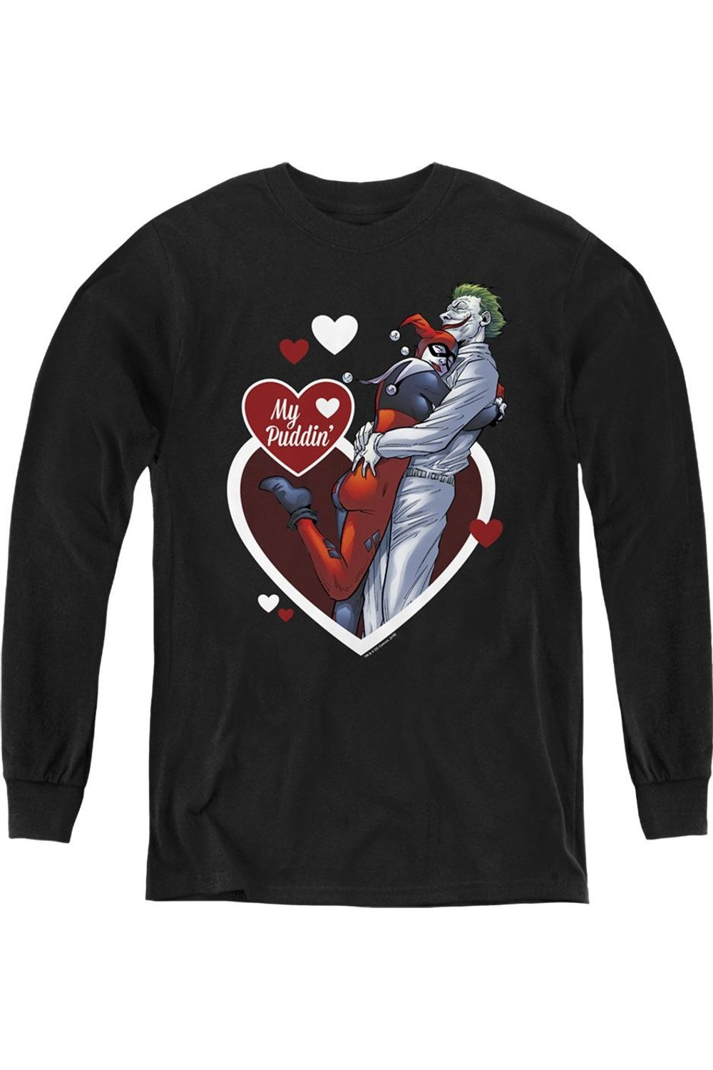 

Бэтмен Мой Пудинг Молодежный Толстовка с Длинным Рукавом Gildan, черный