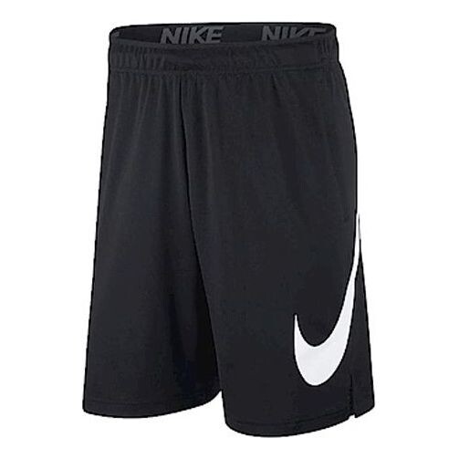 

Шорты large swoosh logo training shorts black Nike, черный