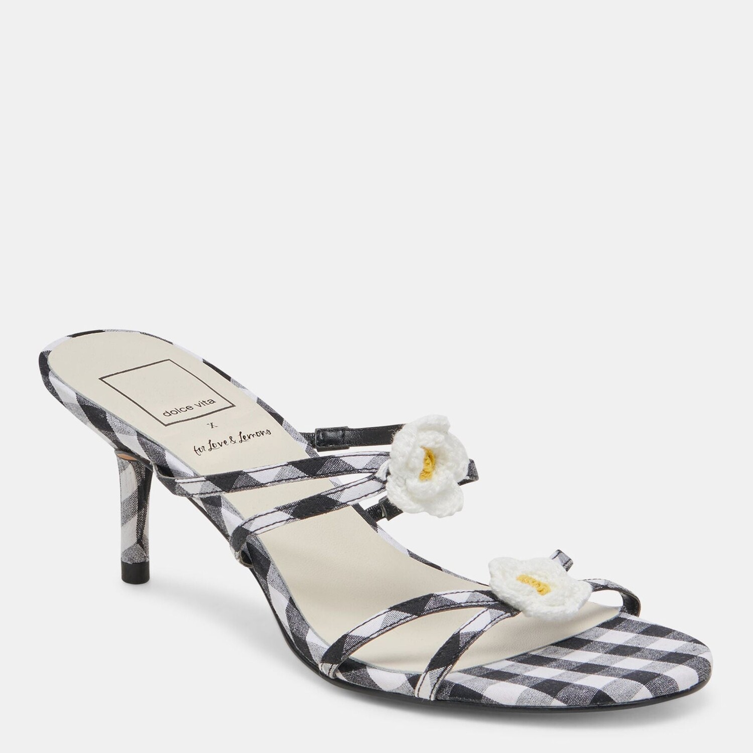 

Bete Heels Черный Белый Клетчатый Dolce Vita