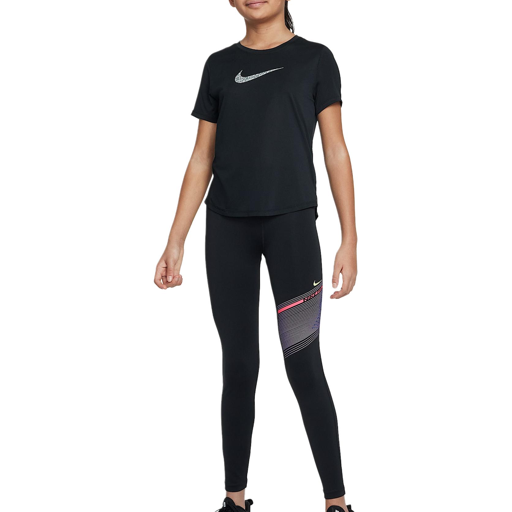 Nike Футболка dri fit черная для детей 3-7 лет — фото 3