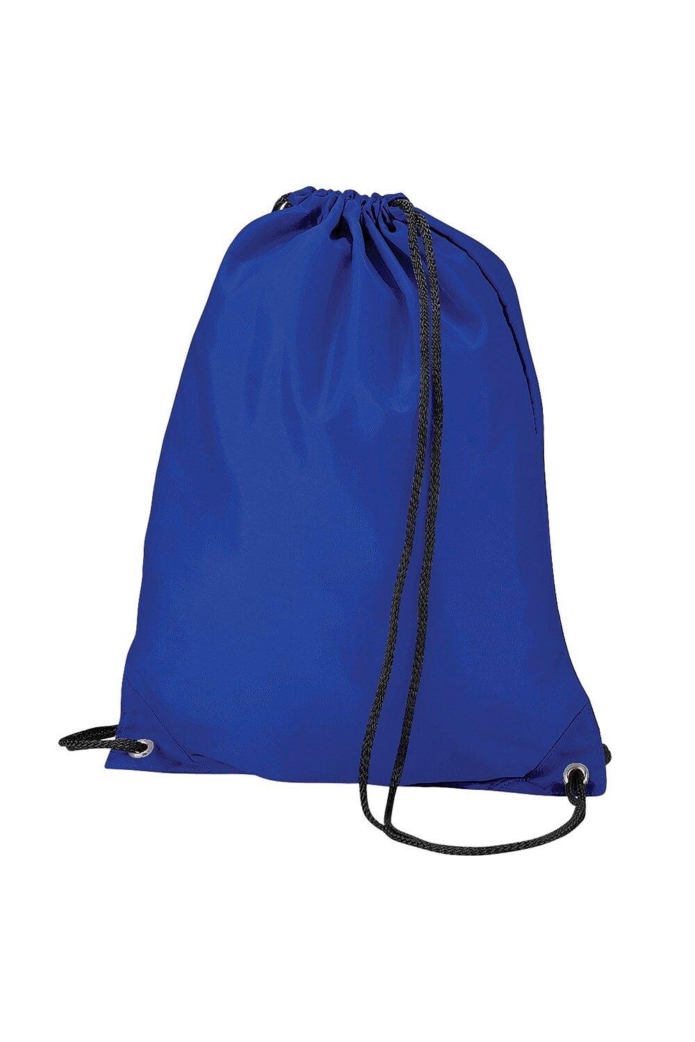 

Бюджетная водостойкая спортивная сумка Gymsac на шнурке (11 литров) Bagbase, синий