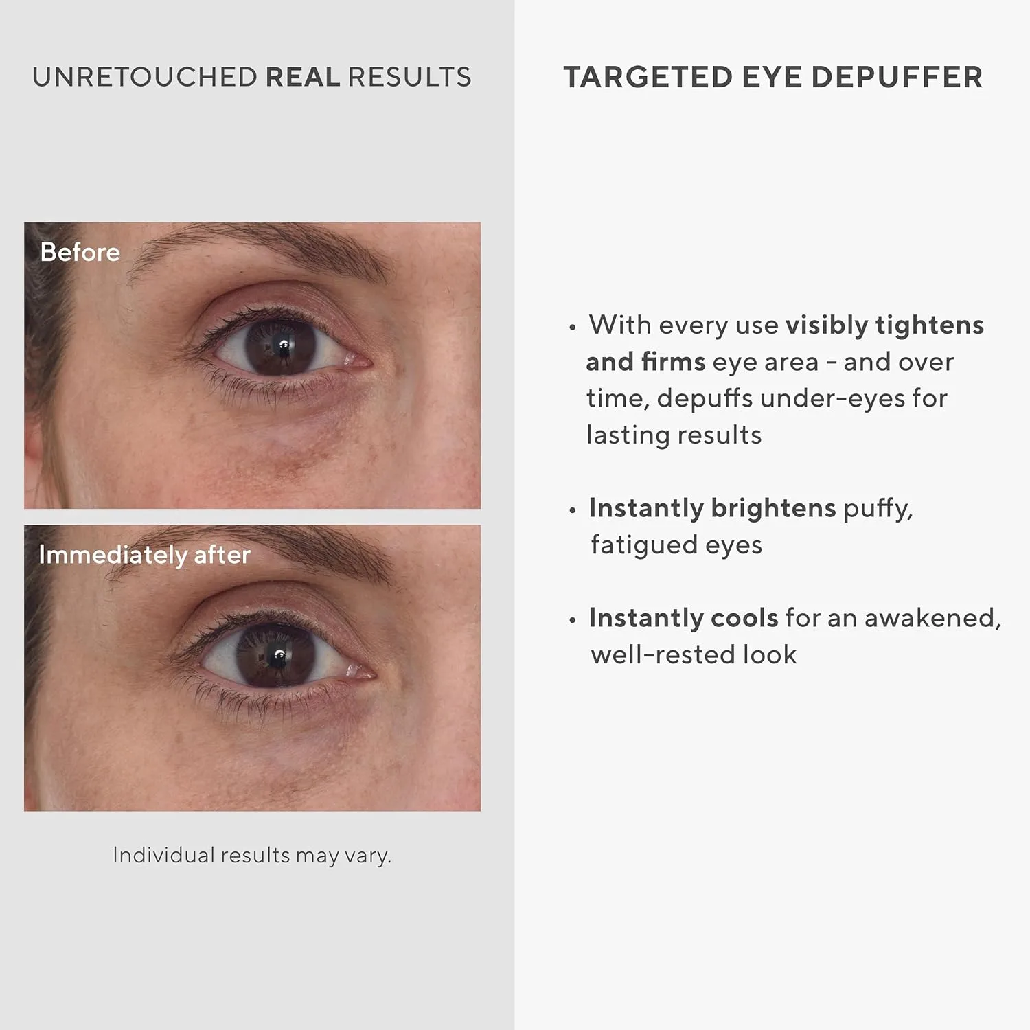 Крем для глаз Murad Targeted Eye Depuffer с женьшенем, лилией и кофеином борется с признаками усталости и стресса, осветляя, снимая отеки и подтягивая кожу под глазами - 0,5 жидких унций — фото 3