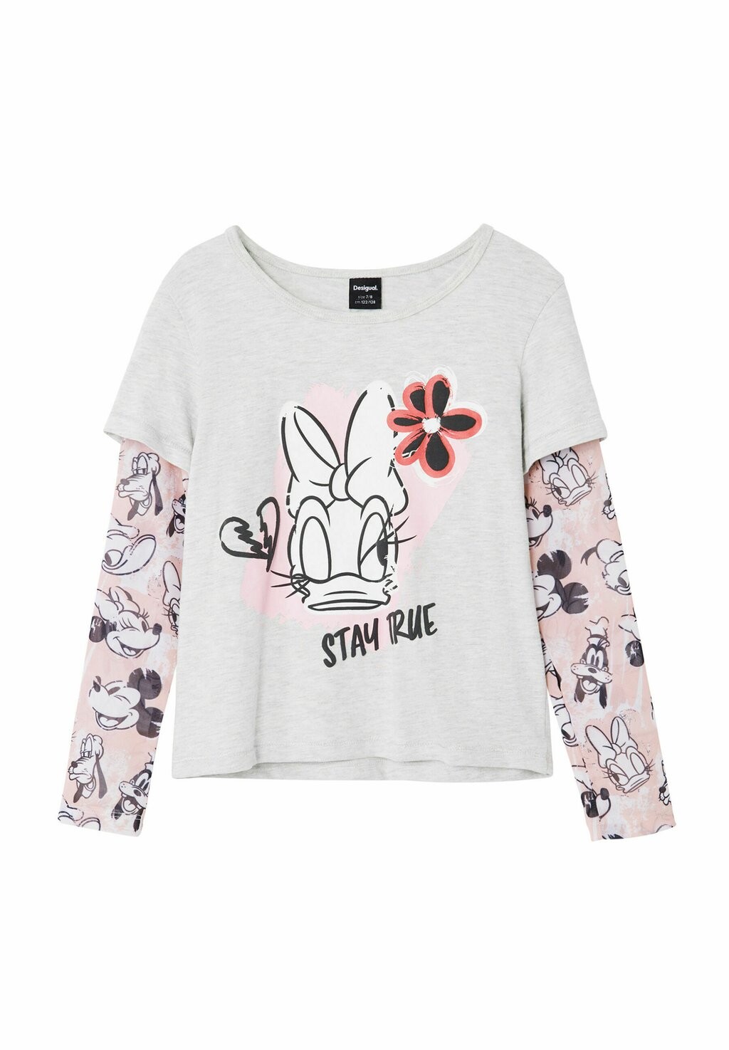 

Топ с длинными рукавами DOUBLE SLEEVE DAISY Desigual, серый