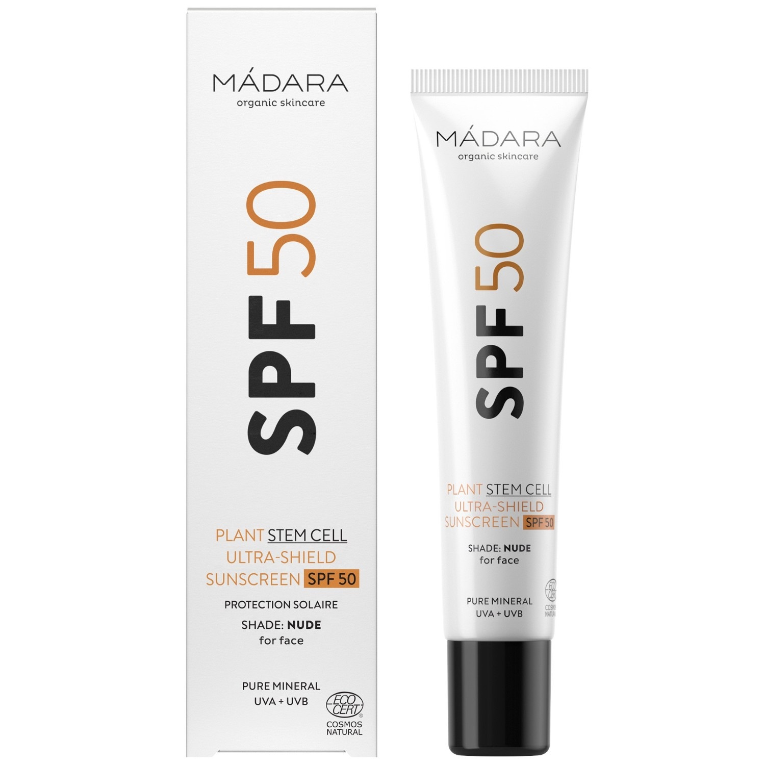 Солнцезащитный крем plant stem cell lsf 50 ultra-sonnenschutz Madara, объем 40 мл — фото 2