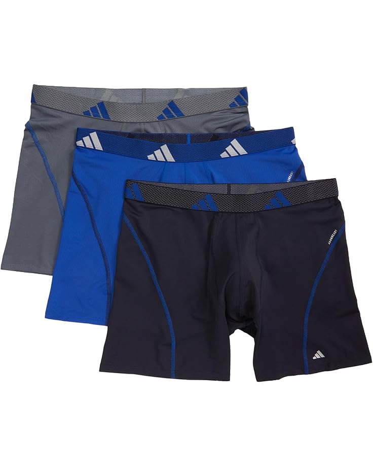 

Боксеры adidas Performance Mesh Boxer Brief 3-Pack, цвет Team Royal Blue/Legend Ink Blue/Onix Grey