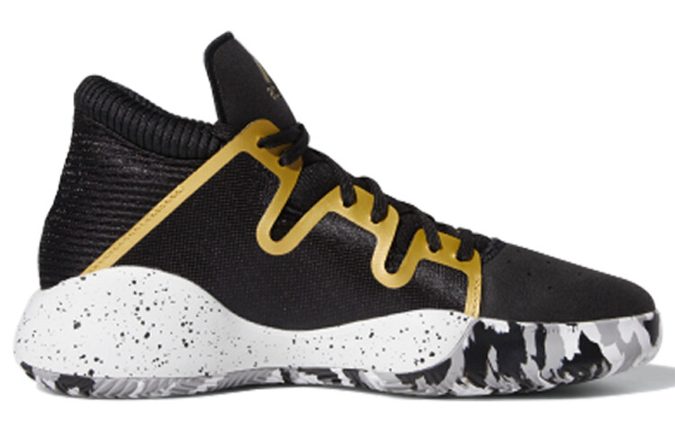 Баскетбольные кроссовки PRO Vision Kids GS Mid-top Black/Gold Adidas — фото 2