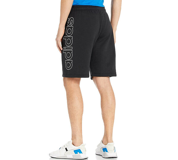 Шорты originals large logo printing sports shorts black Adidas, черный — фото 4