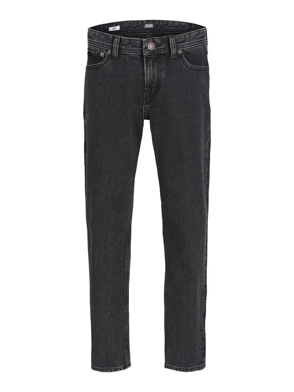 Джинсы свободного кроя криса Jack & Jones Junior, Black Denim — фото 4