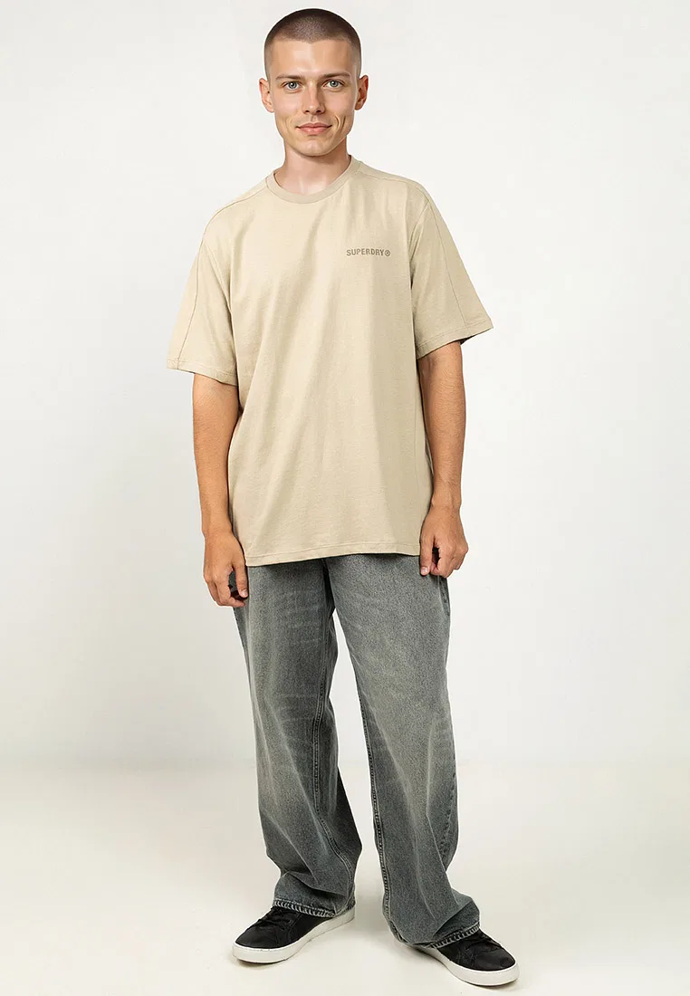 Футболка свободного кроя, Tech Relaxed Tee Superdry, коричневый — фото 4