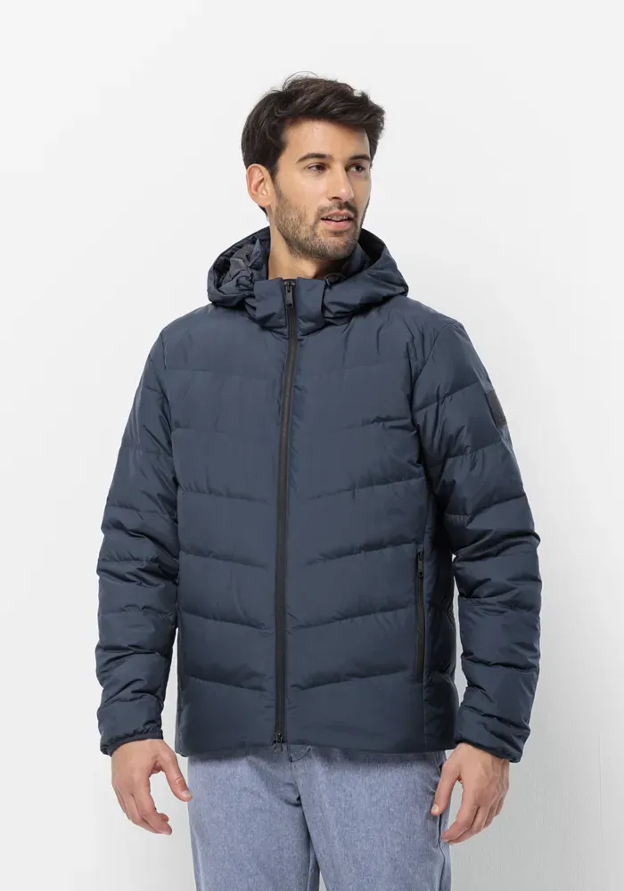 

Пуховик Jack Wolfskin "COLONIUS JKT M", с капюшоном, синий
