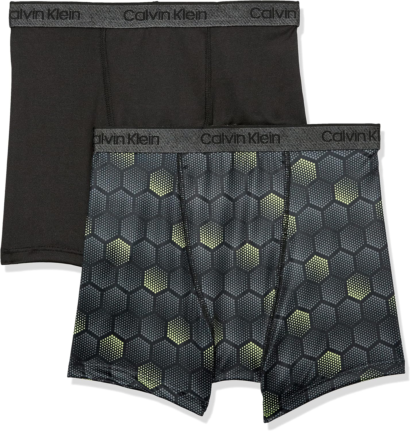 

Комплект из 4 трусов-боксеров Calvin Klein для мальчиков, Black Hexagon/Black