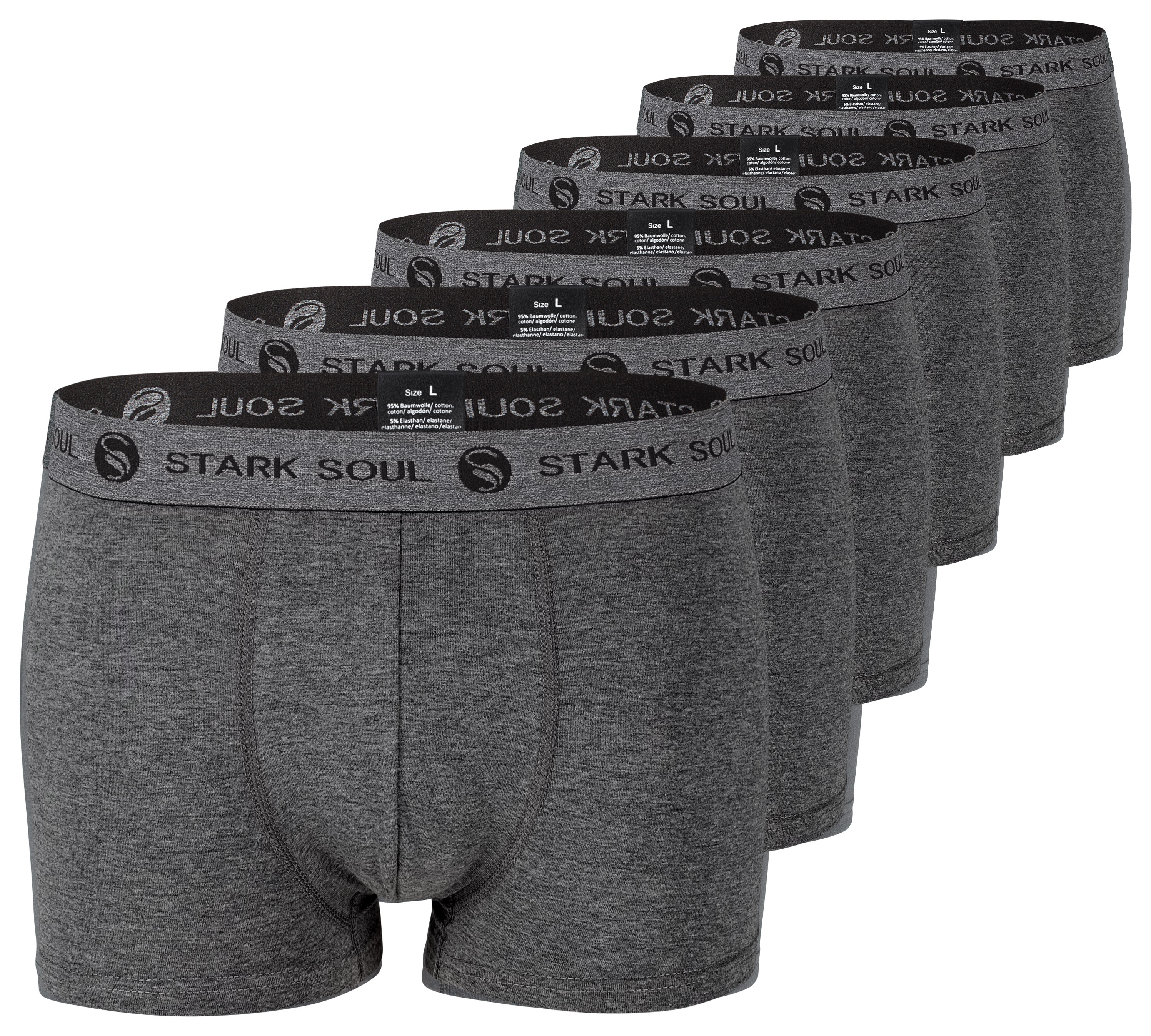 

Боксеры Stark Soul Boxershorts 6' шт, цвет grau melange