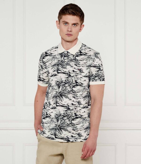 

Рубашка поло Regular fit Tommy Hilfiger, экрю