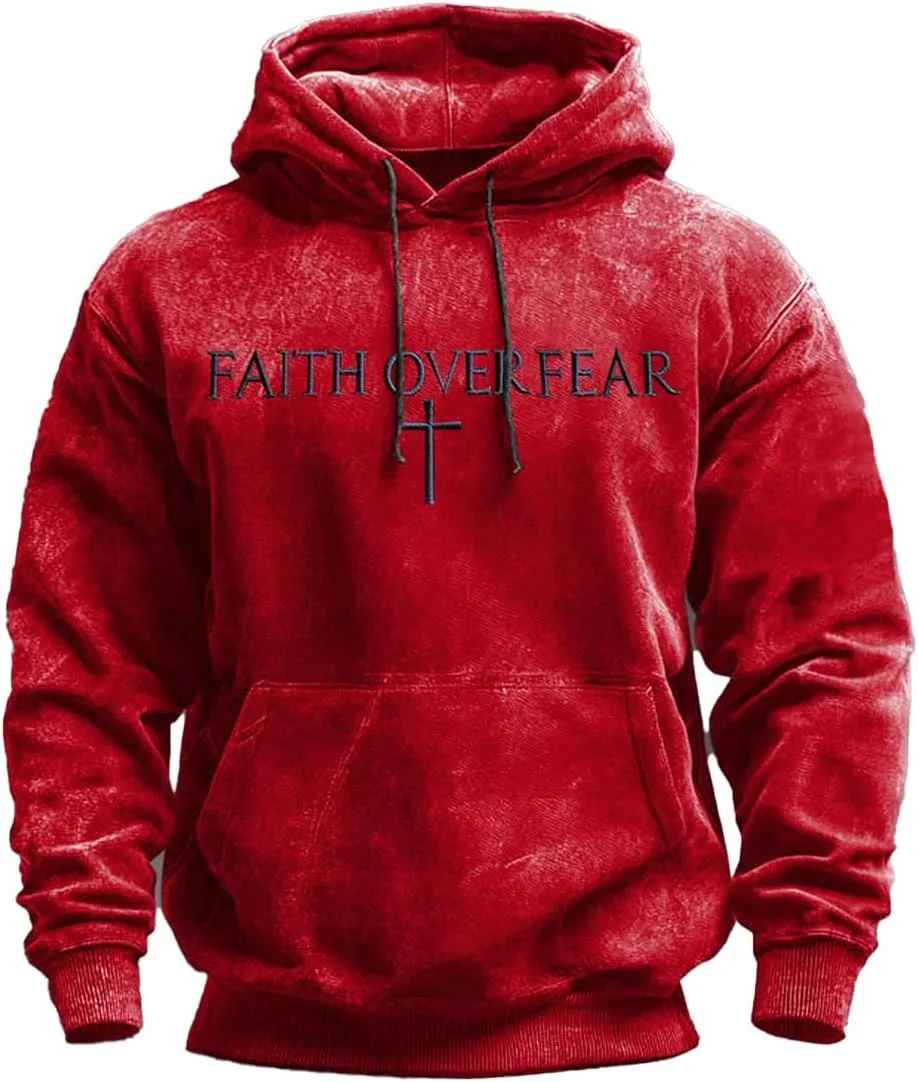 

Толстовка Faith Over Fear для мужчин Big And Tall CIVIZILUX