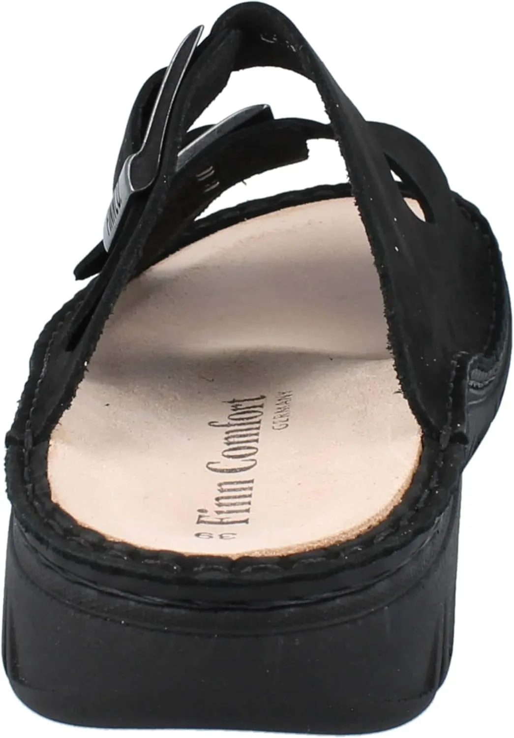 Мужские и женские туфли Finn Comfort FINNCO Cayman Soft, черные, из нубуковой кожи — фото 3