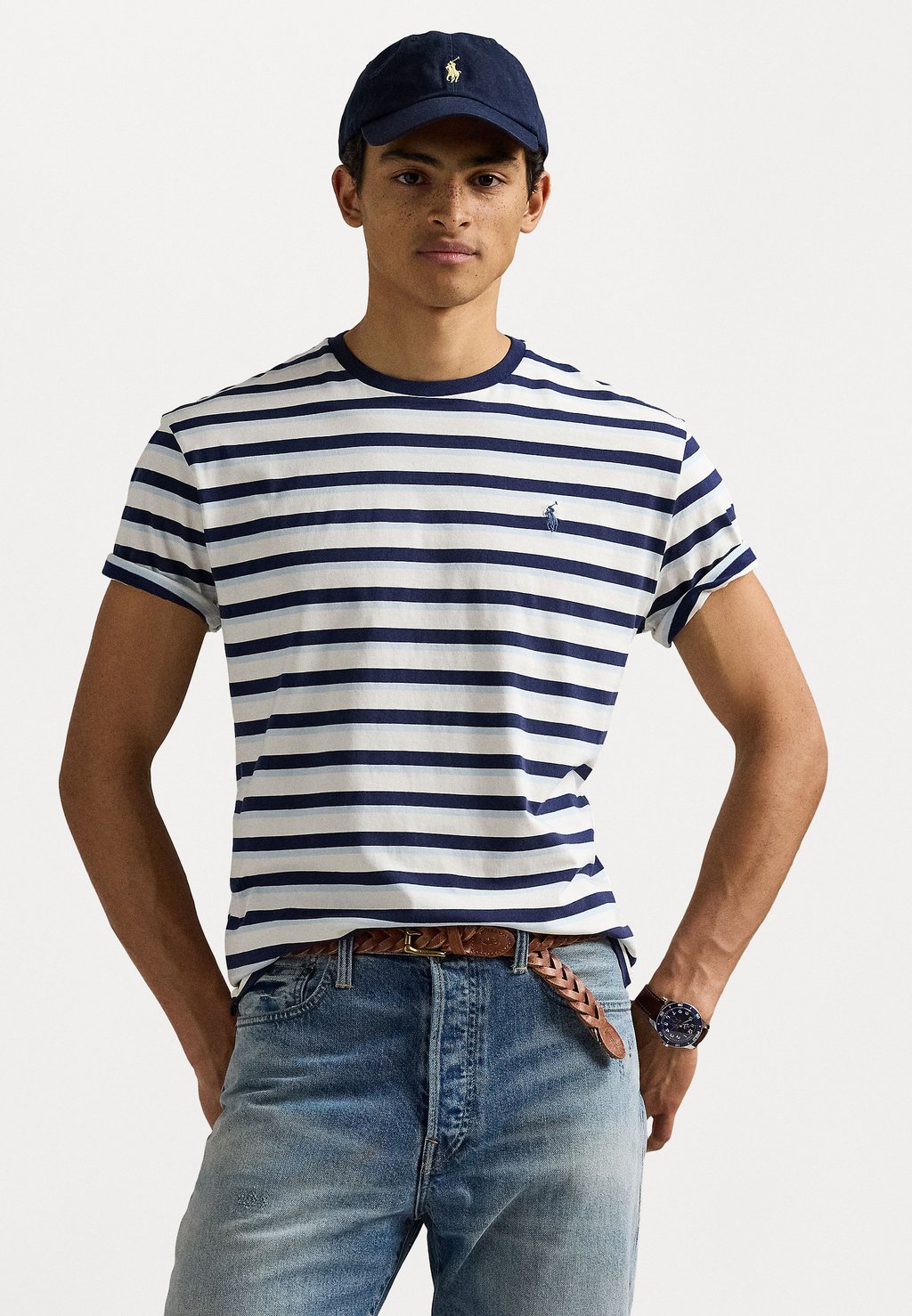 

Футболка с принтом SHORT SLEEVE Polo Ralph Lauren, молочный