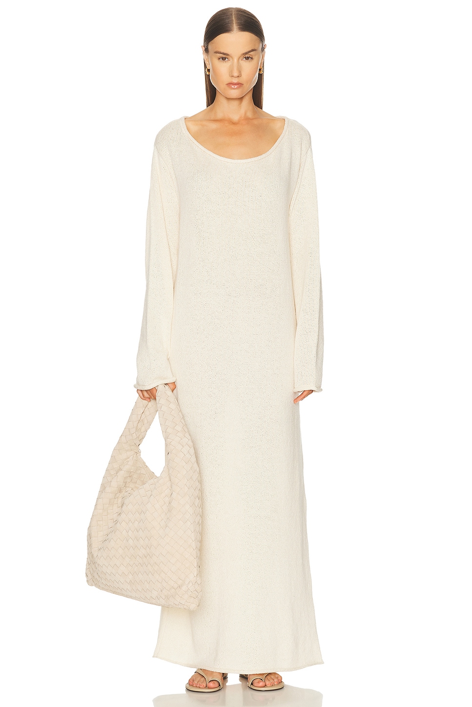 

Платье оверсайз Nora Lite The Elder Statesman, Natural