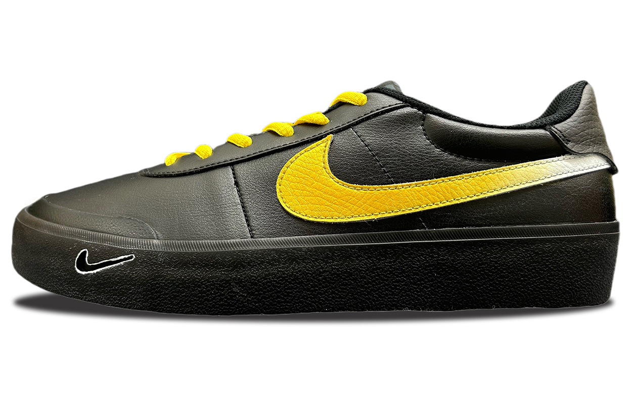 

Nike Кроссовки для скейтбординга Court Shot с защитой от истирания, низкие, унисекс, черные, цвет Black