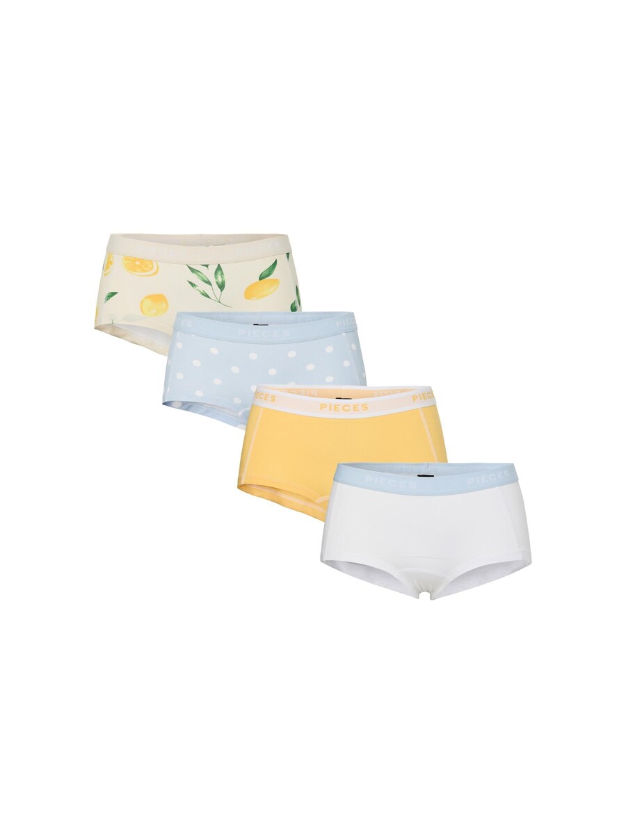 

Бой-шорты PIECES, цвет Light blue/Yellow/Greige/White