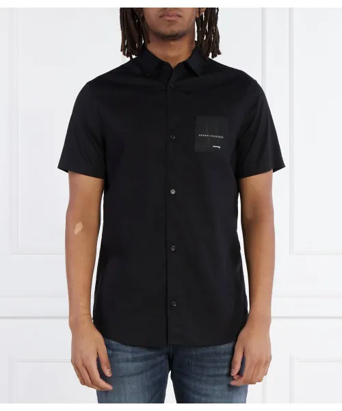 

Рубашка Regular fit Armani Exchange, черный