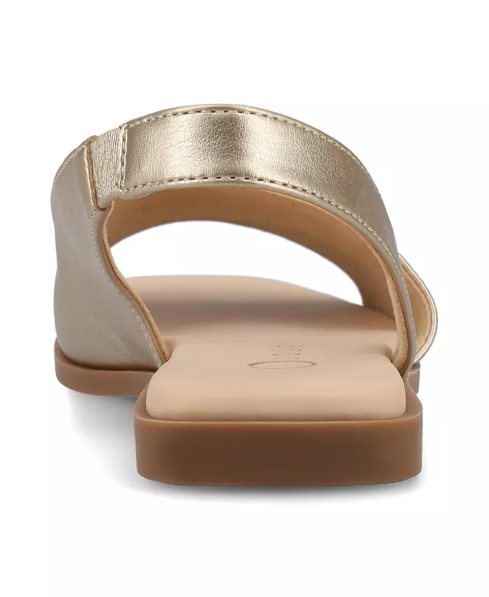 Женские сланцы Brinsley Slingback D'Orsay Journee Collection, загар/бежевый — фото 3