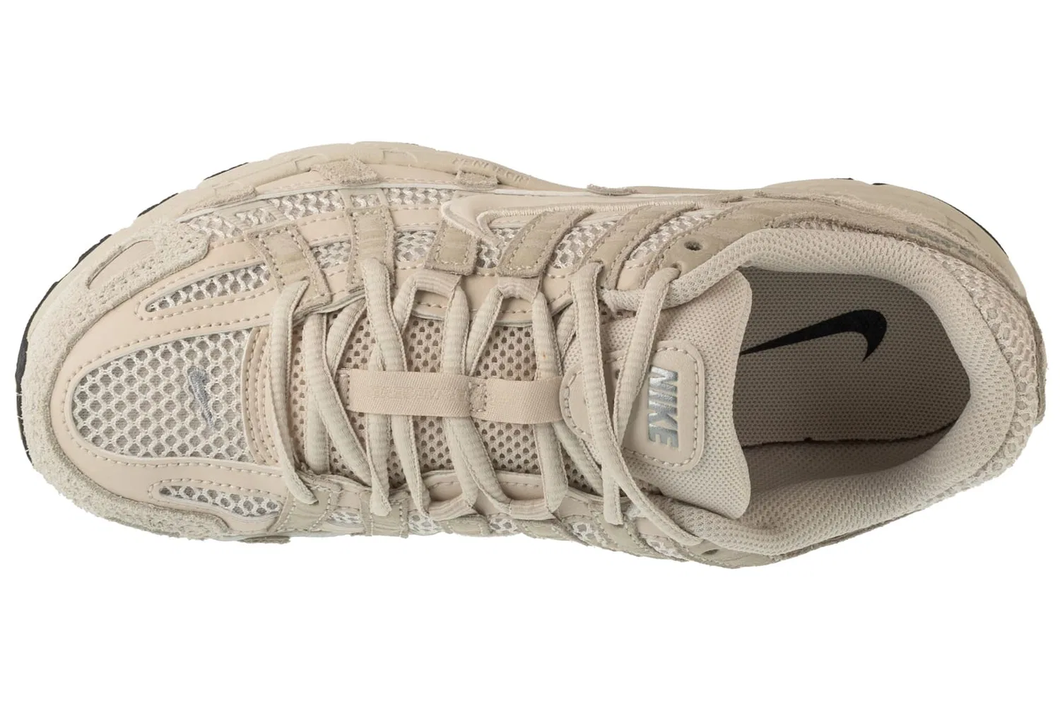 Кроссовки с дышащей сеткой Nike, бежевые — фото 3