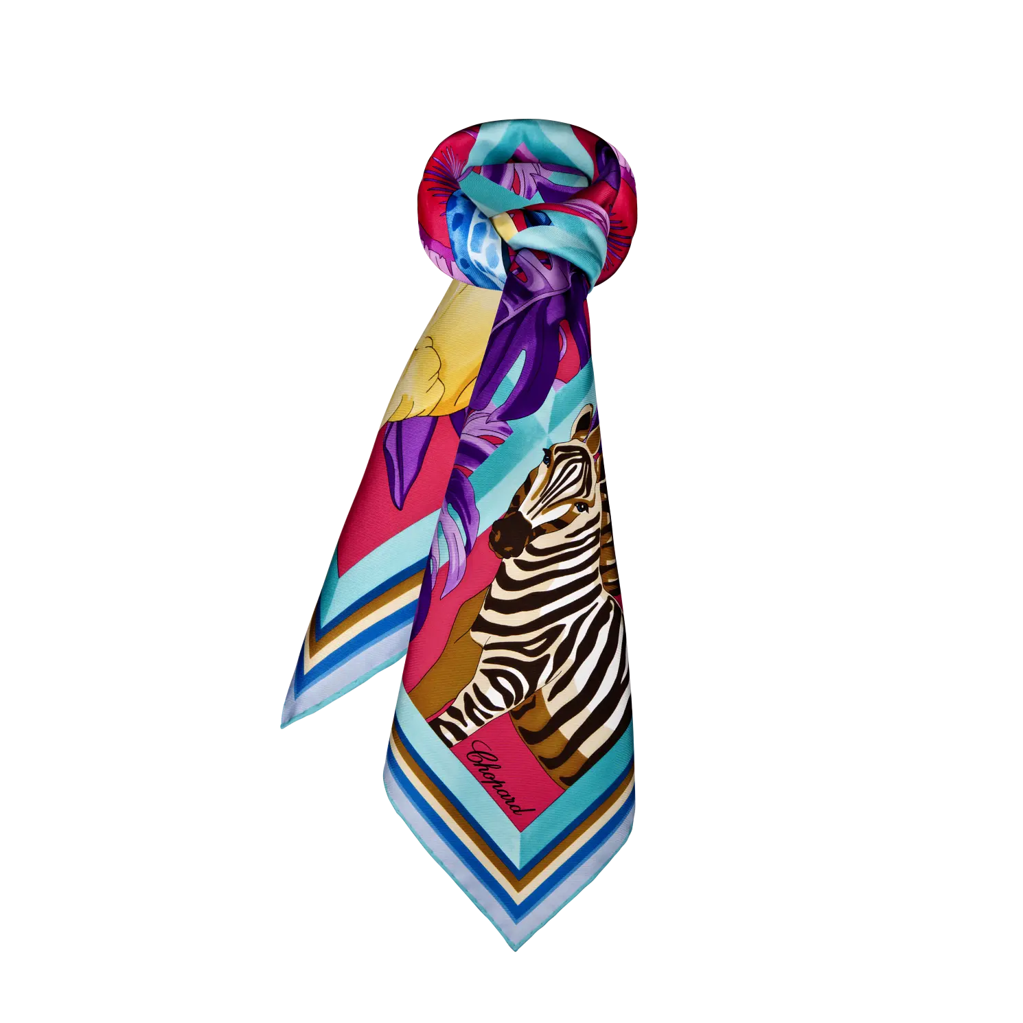 

Шарф Chopard Animal World Scarf - Фуксия - 90 x 90 см