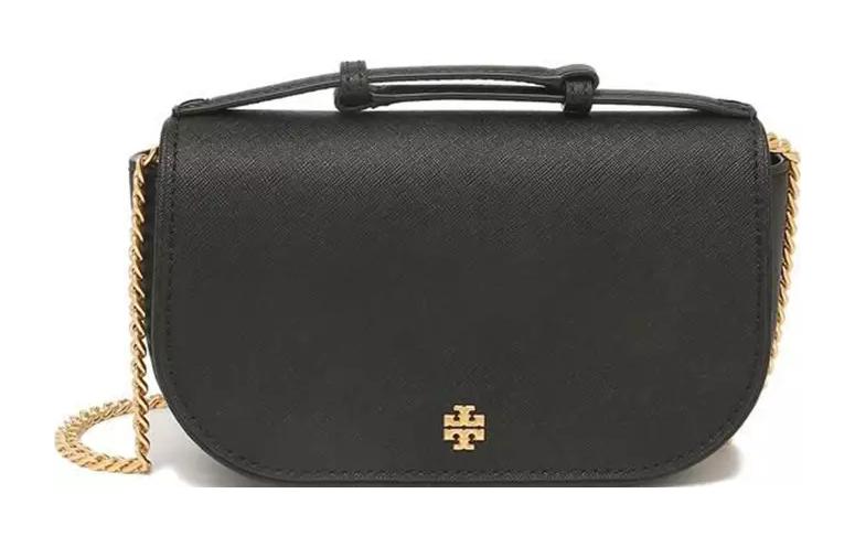 

TORY BURCH Кожаная сумка кроссбоди через плечо женская черная
