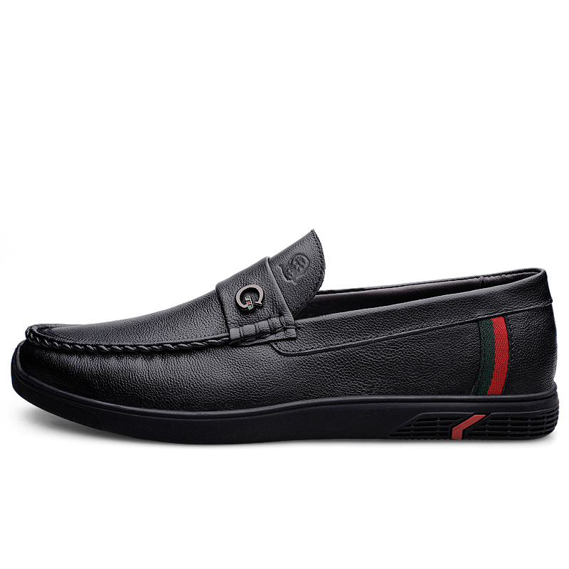 

Мужские кожаные туфли мужские LAORENTOU, Black