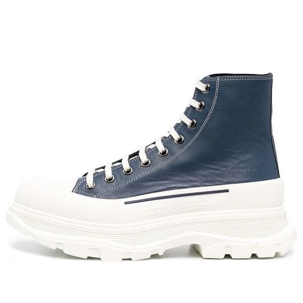 

Кроссовки tread slick lace up boot 'navy leather' Alexander Mcqueen, синий