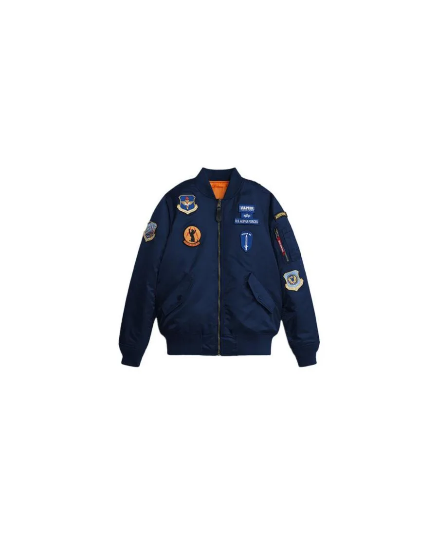 Молодежная эскадрилья Ма-1 Alpha Industries, replica синий — фото 2