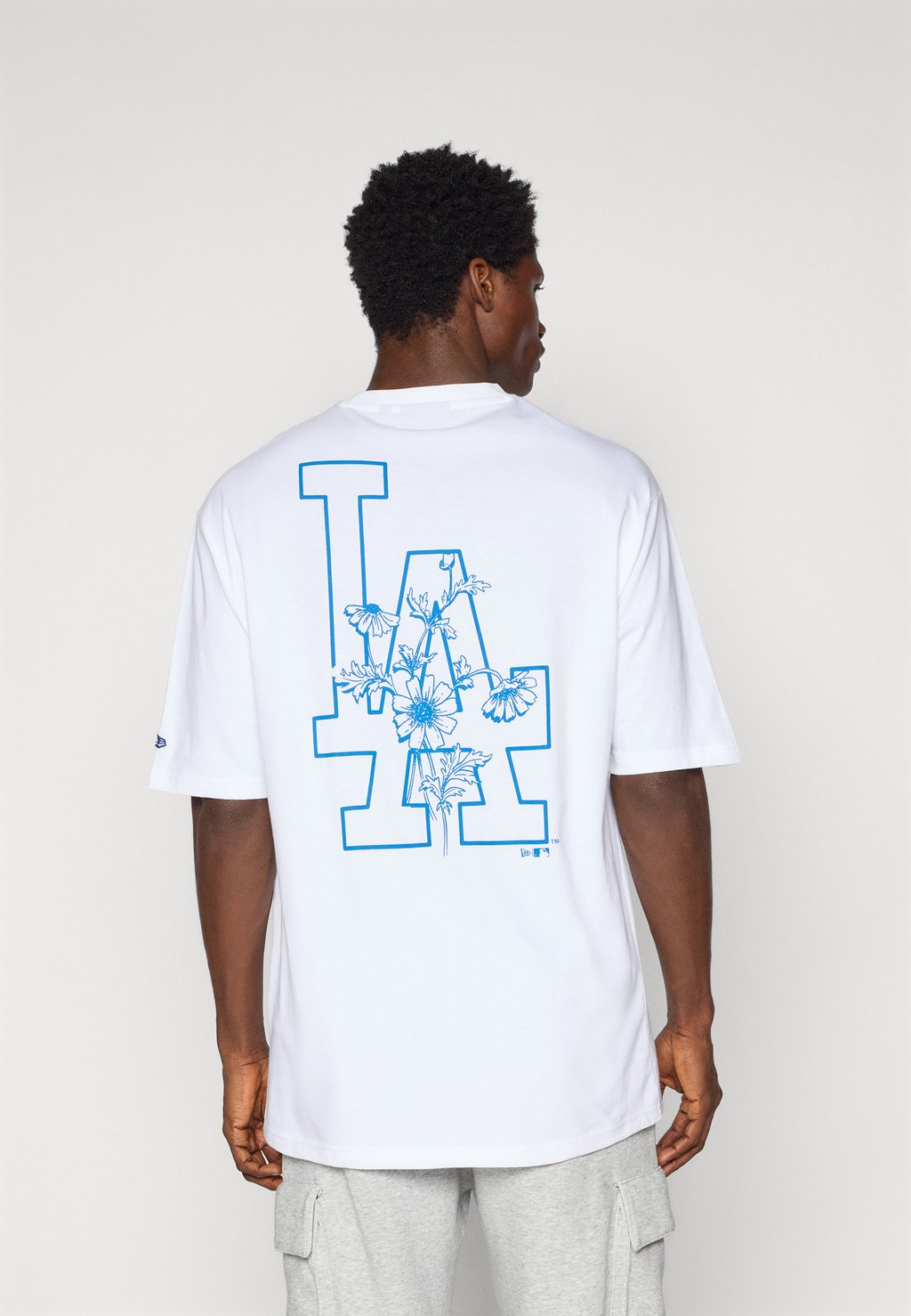 

Футболка с принтом MLB LOS ANGELES DODGERS FLORAL GRAPHIC TEE - Club wear New Era, белый