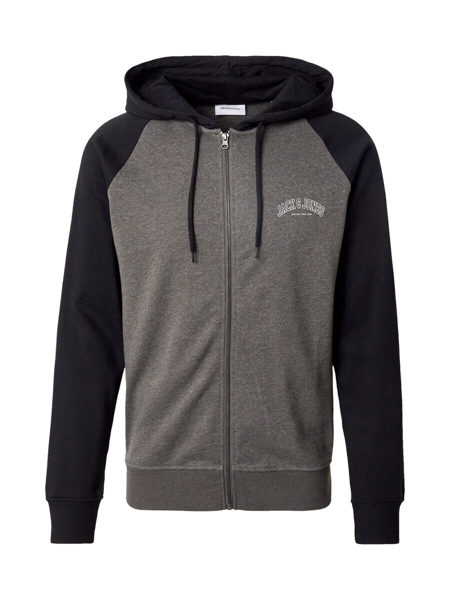 

Толстовка с капюшоном на молнии JACK & JONES Zip-Up Hoodie JJRICKY, темно-серый