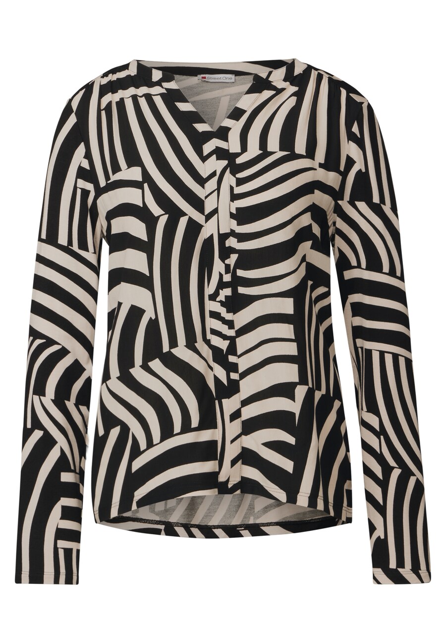 

Рубашка STREET ONE, цвет Beige/Black