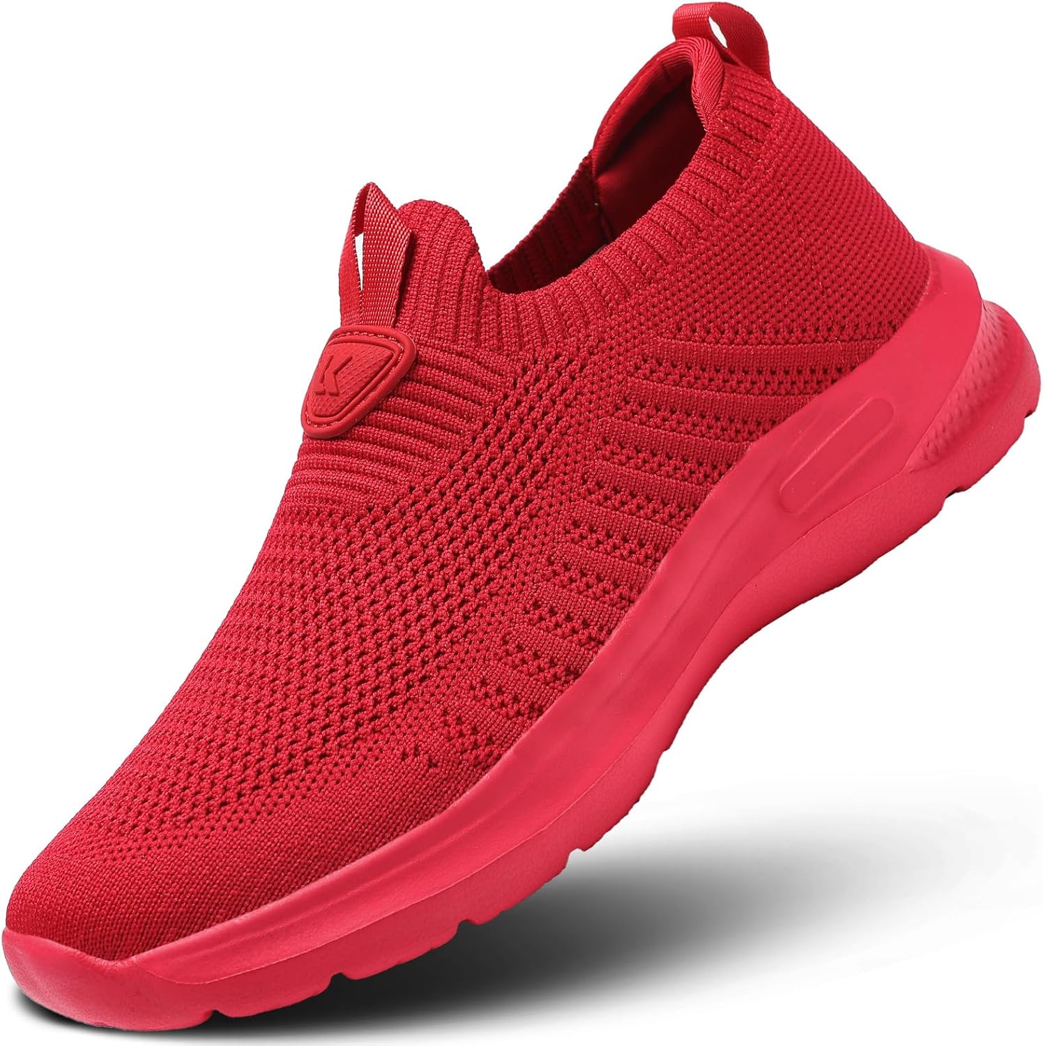 

Мужские кроссовки для бега, повседневные, с легкой посадкой, для прогулок, тенниса и спортзала, легкие, дышащие сетчатые, для тренировок, с мягкой подошвой Wrezatro, красный