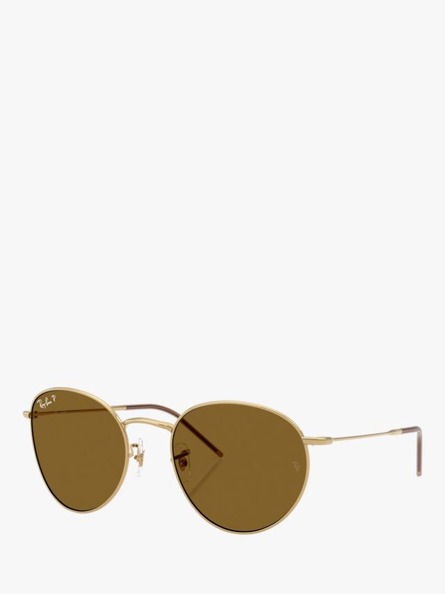 

Поляризованные круглые солнцезащитные очки RBR0103S Ray-Ban, Arista Gold/Brown