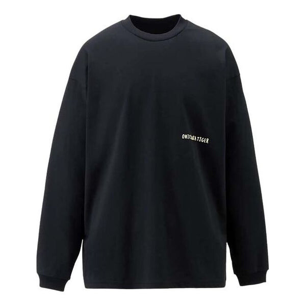 

Футболка graphic long sleeves t-shirt 'black yellow' Onitsuka Tiger, черный