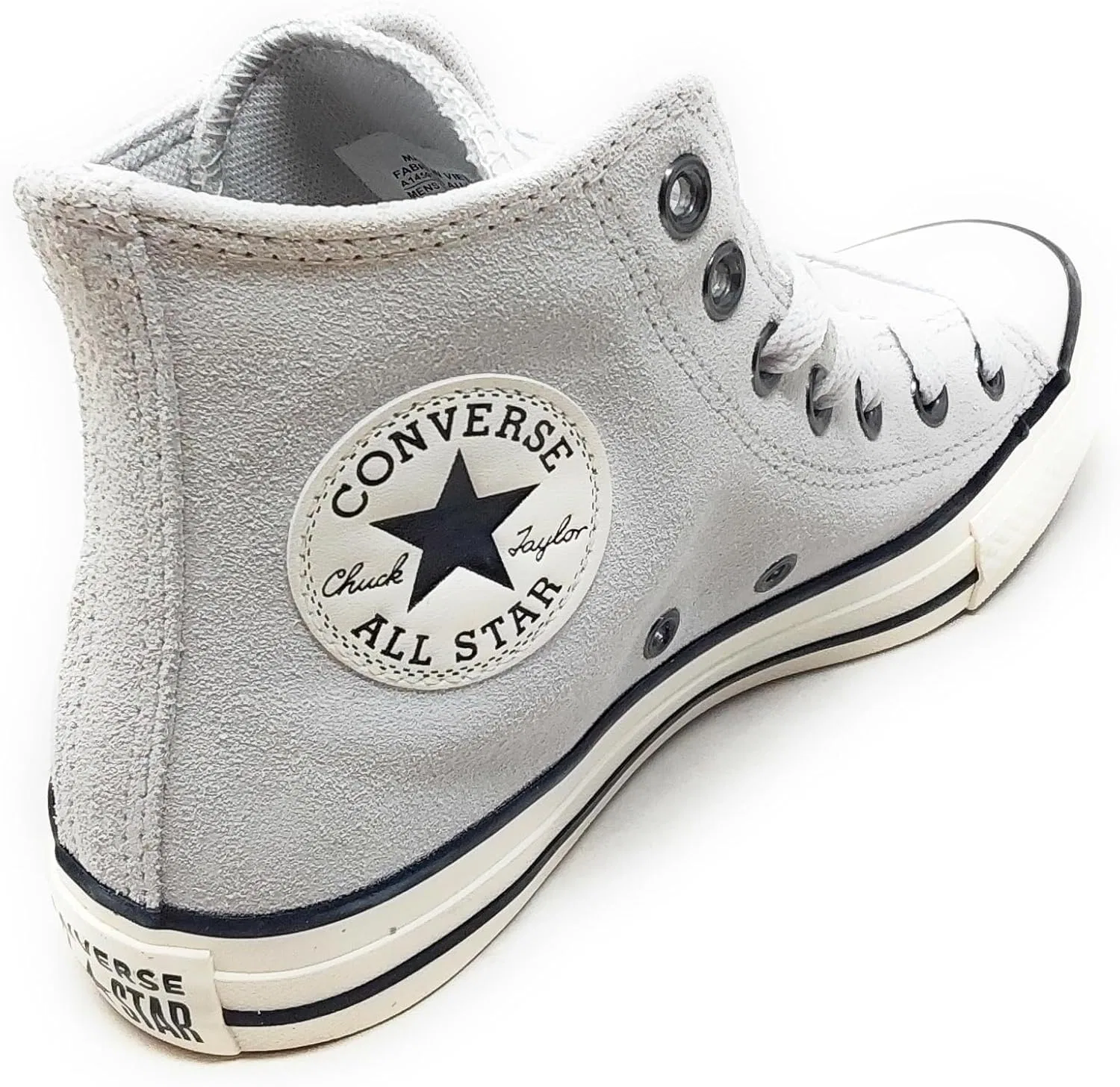 Кроссовки Converse Chuck Taylor All Star Limited Edition A14592C Barely Grey/Egret/Black, унисекс, замшевые, светло-серые — фото 3