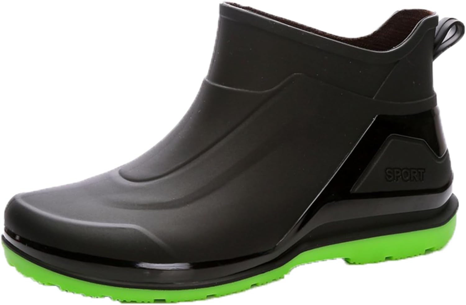 

Мужские непромокаемые резиновые сапоги AUXDIQ, ботинки до щиколотки для улицы и сада, зеленый