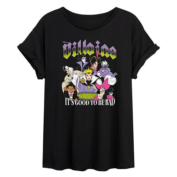 

Футболка Juniors' Villains It's Good to Be Bad oversized Disney