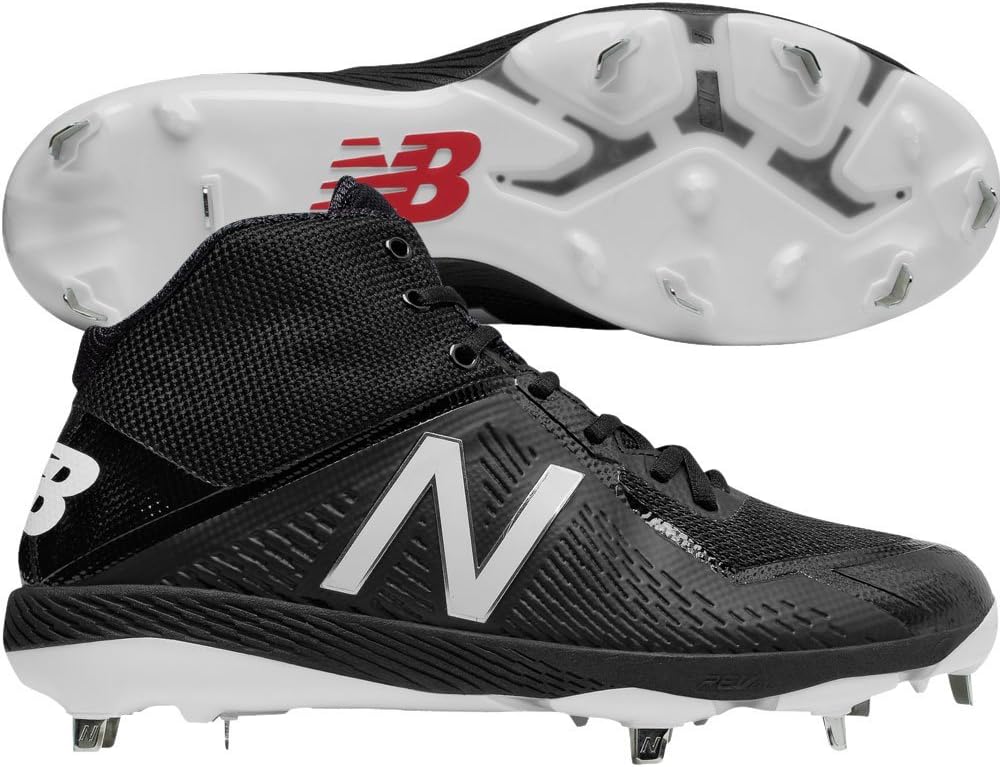 Бейсбольные кроссовки New Balance Men's M4040v4 с металлическим носком, черный — фото 2