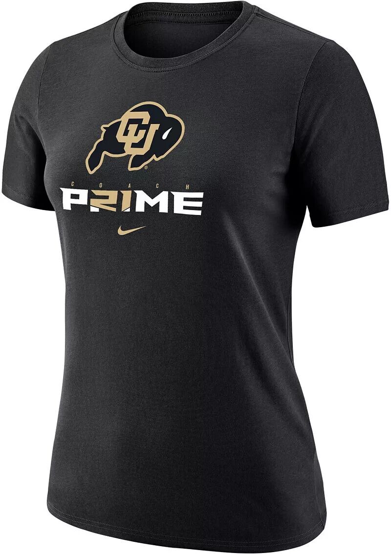 

Женская черная футболка Nike Colorado Buffaloes Prime