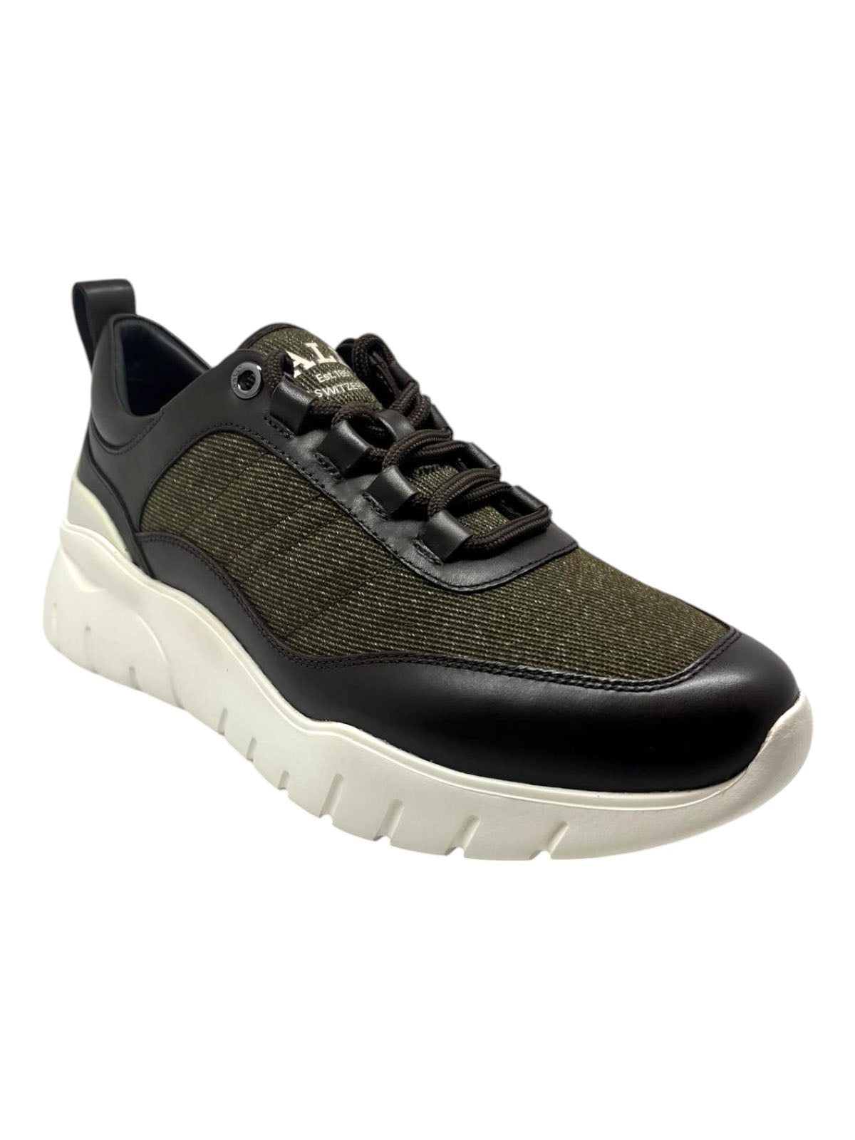 

Bally Bredley 6239584 Мужские кроссовки из кожи и ткани Ebano, размер 7