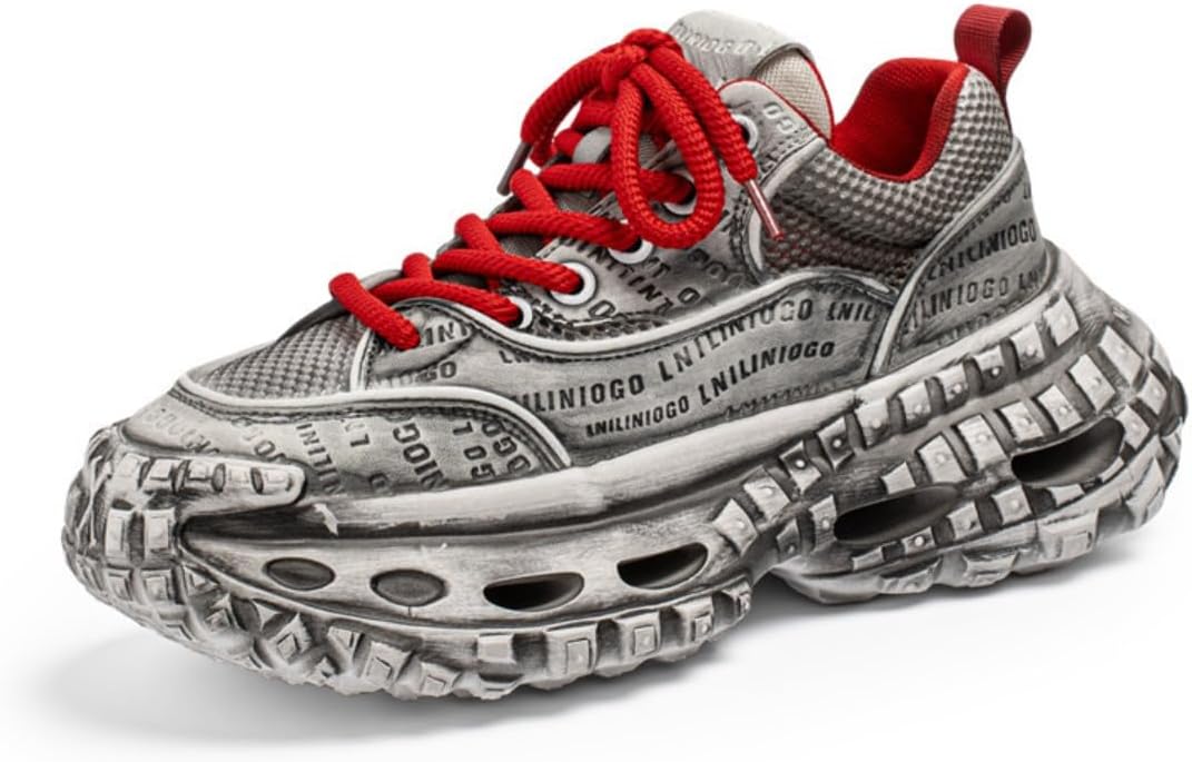 

Мужские модные кроссовки Y2K с яркой разноцветной отделкой, увеличивающей рост на 4 см, с дышащей сеткой и прочной подошвой, идеально подходят для повседневной носки и непринужденных прогулок с модным дизайном Ctkvbmeoi